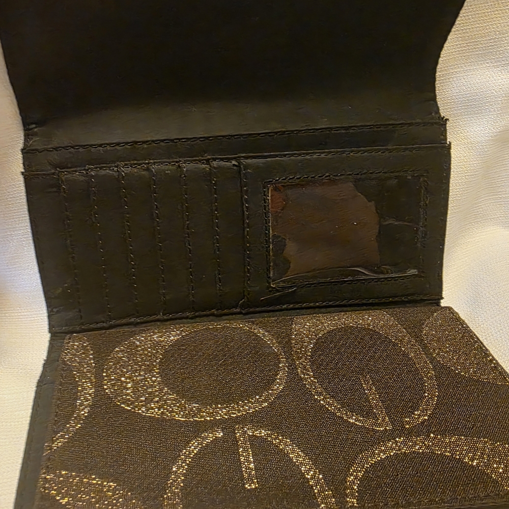Brown Patterned Clutch Wallet - image 2